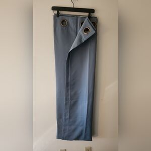 Pair Of Blue Curtain Panels 8ft